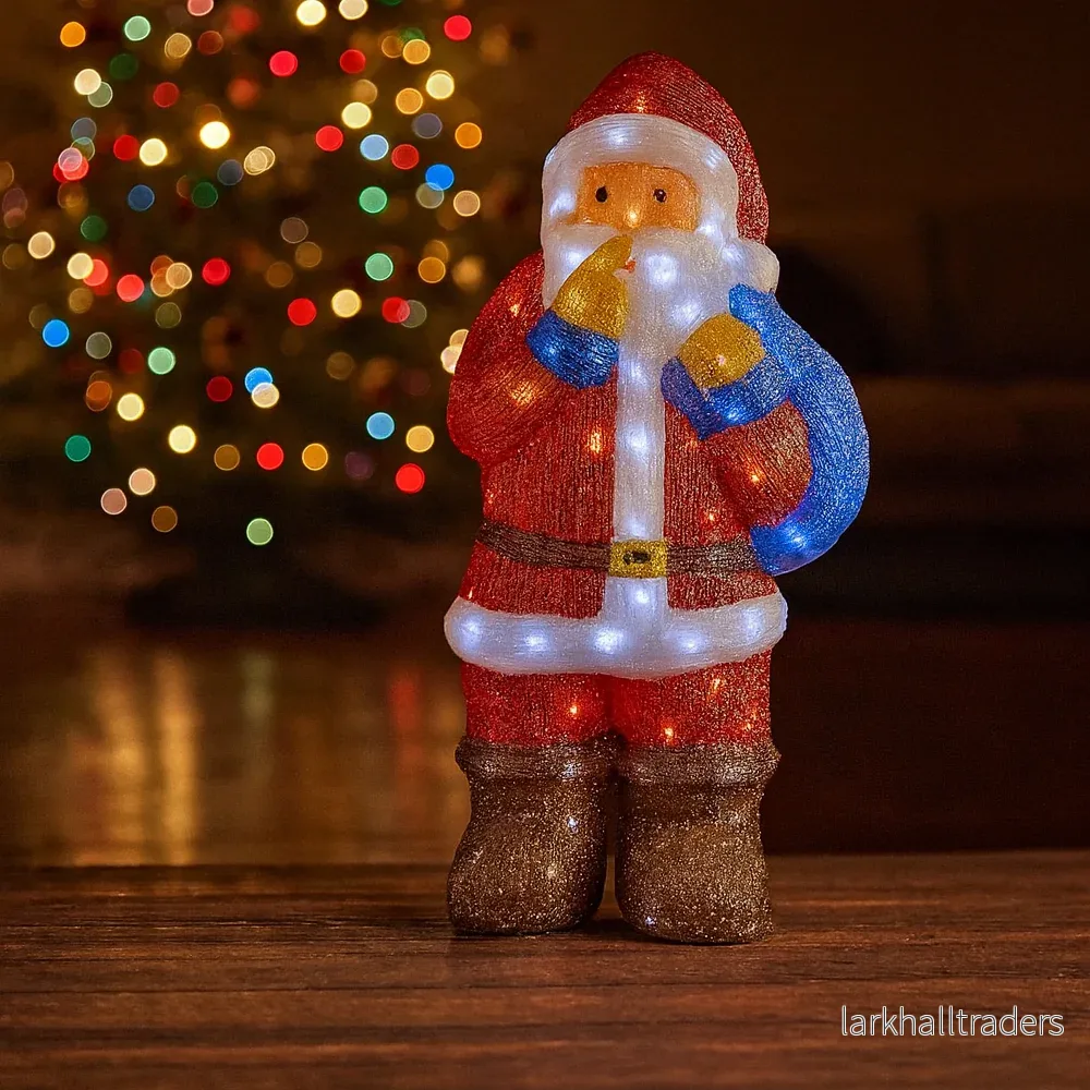 Tomte Akryl - höjd 83 cm med LED-ljus - Bild 2