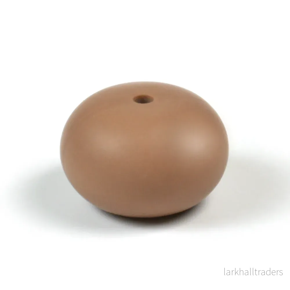 Stor abacus silikonpärla, brownie Stor abacus silikonpärla, brownie