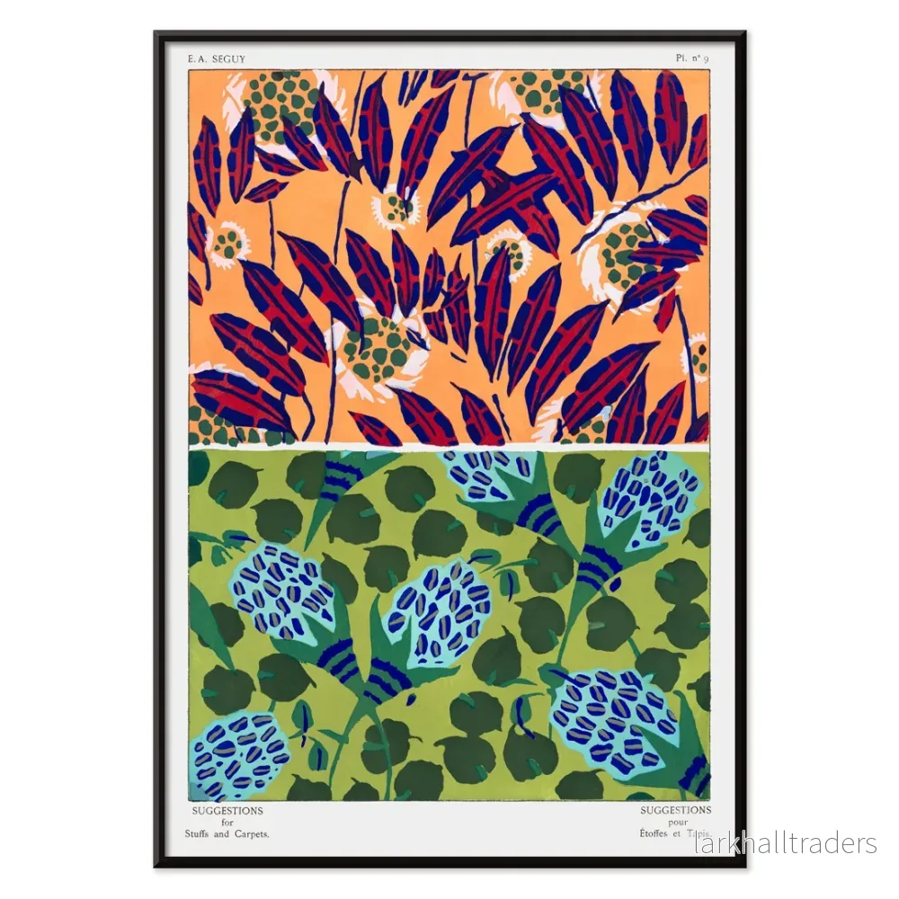 Vintage blomstermönster Poster - Bild 2