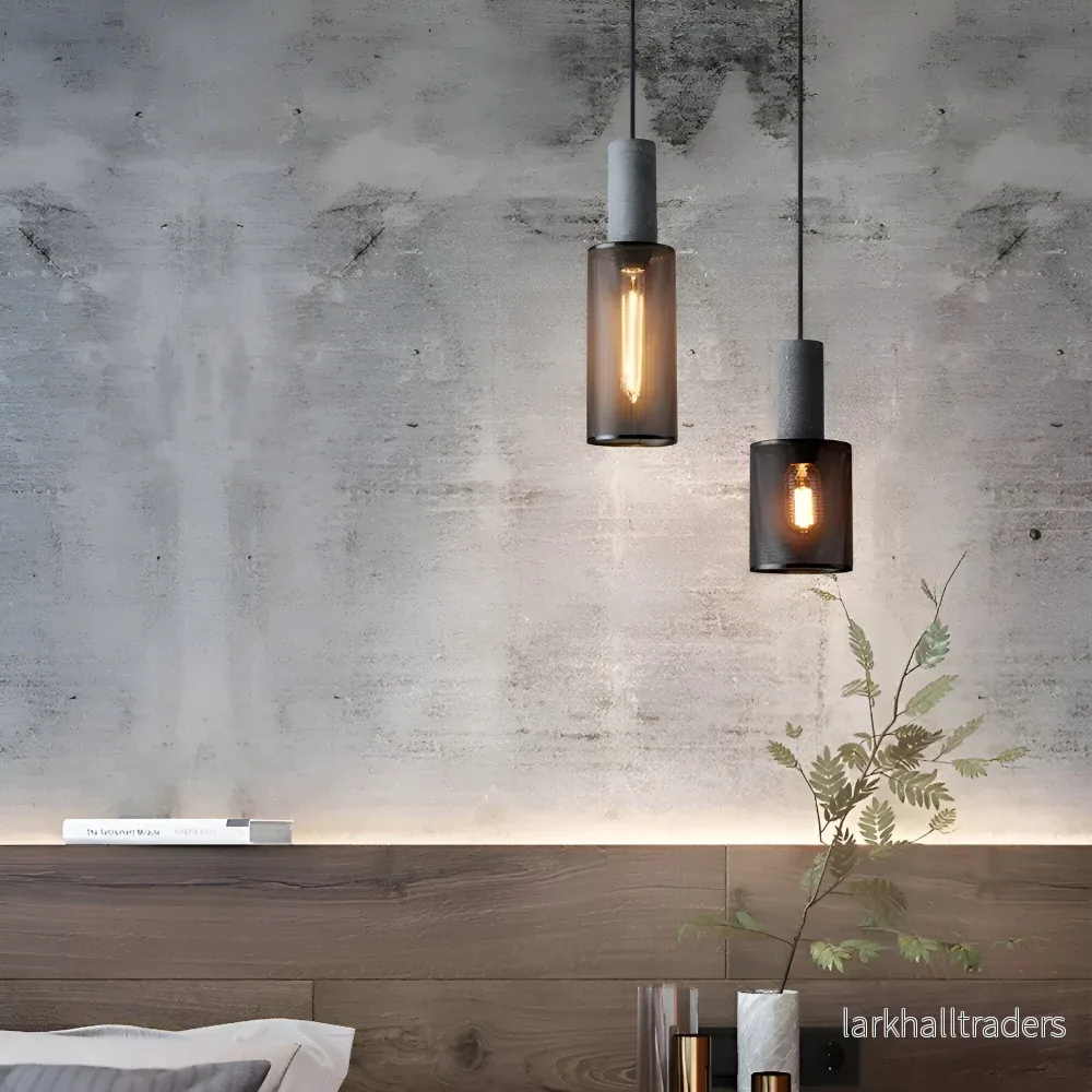 RusticStone – Rustik Pendellampa i Modern Industriell Design - Bild 3