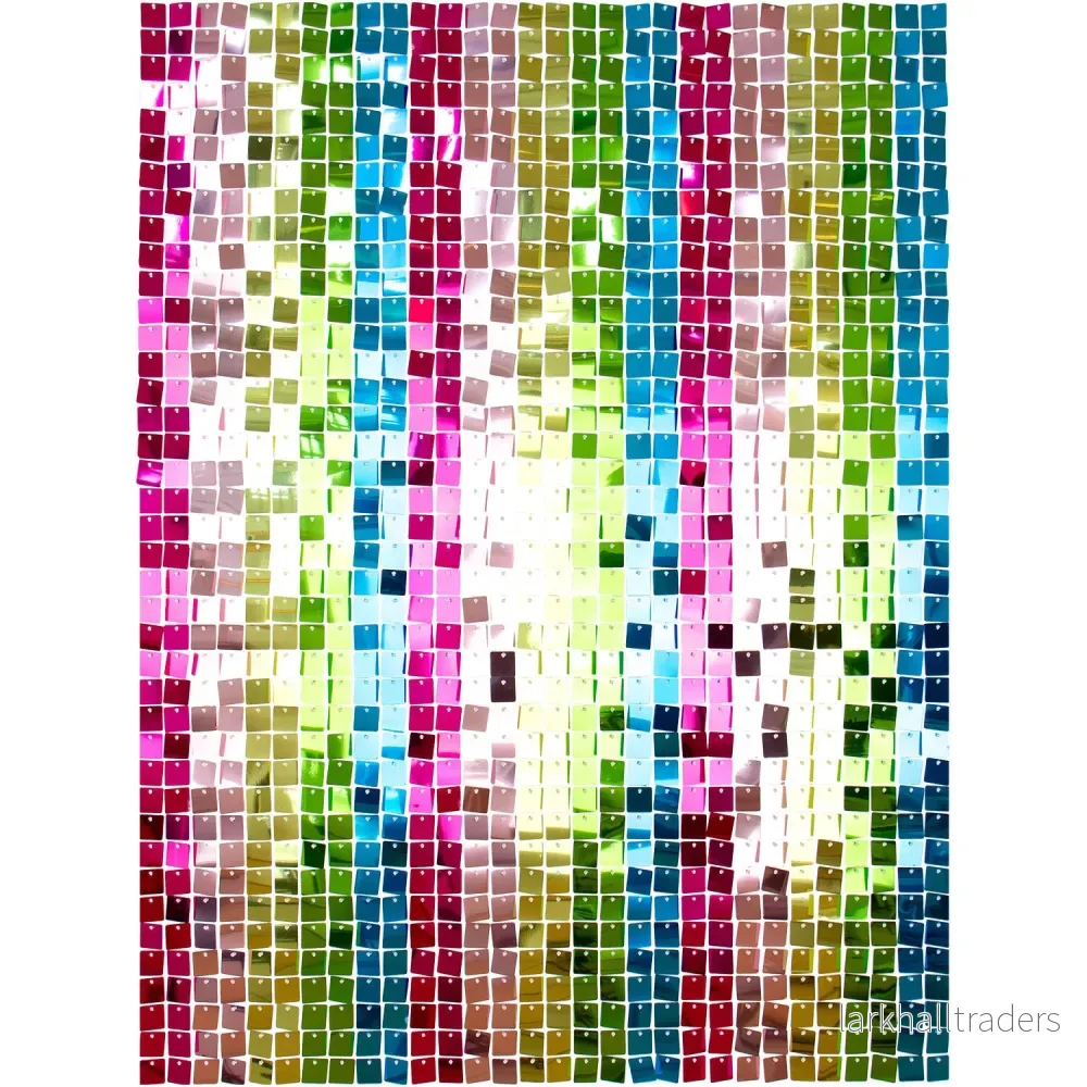 Backdrop paljettpanel, multi 30×30 cm 12 st Backdrop paljettpanel, multi 30×30 cm 12 st