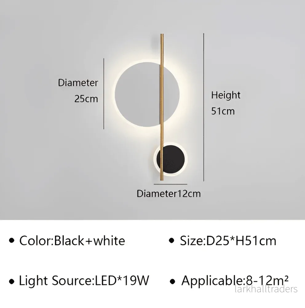 Haloform – Minimalistisk Rund LED Vägglampa i Metall - Bild 3