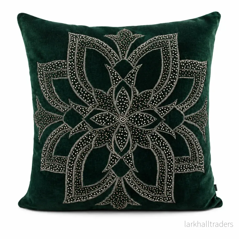 Kuddfodral Ornament – Grön
