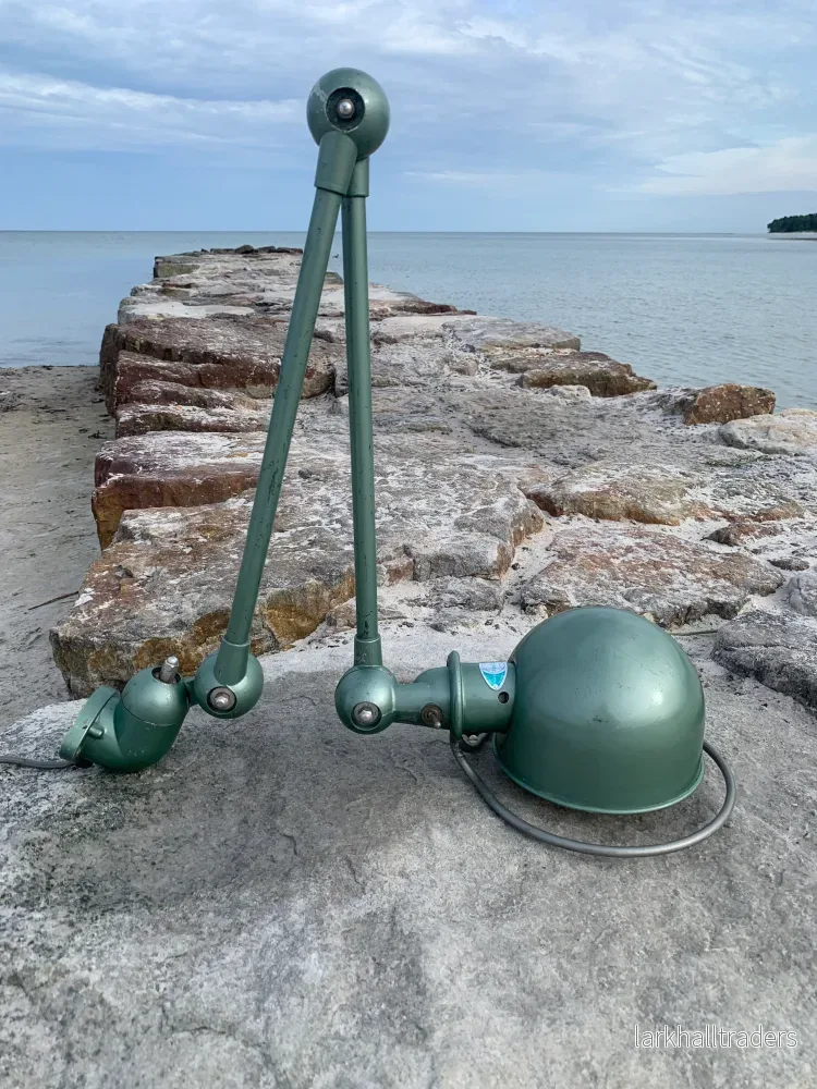 Jieldé vägg-/taklampa med två armar – Grön
