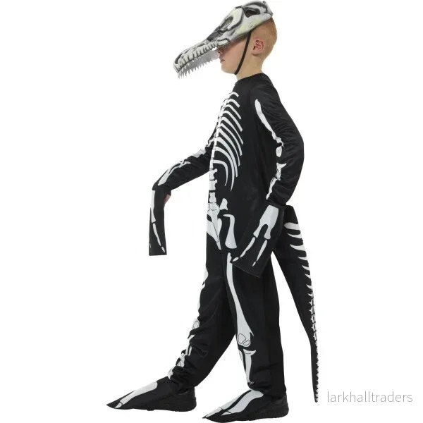 Barndräkt, T-rex skelett 145/158 cl - Bild 3