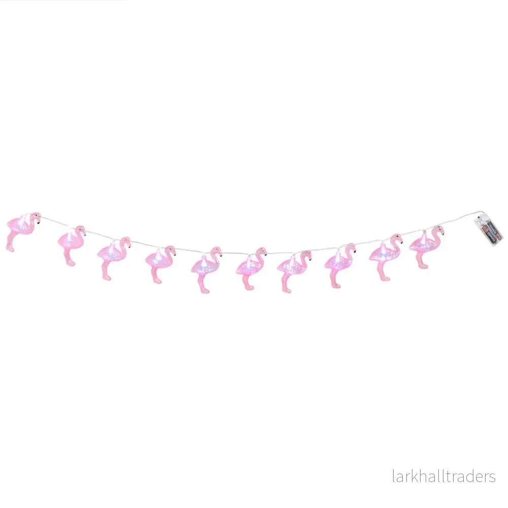 Ljusslinga LED, flamingo 140 cm