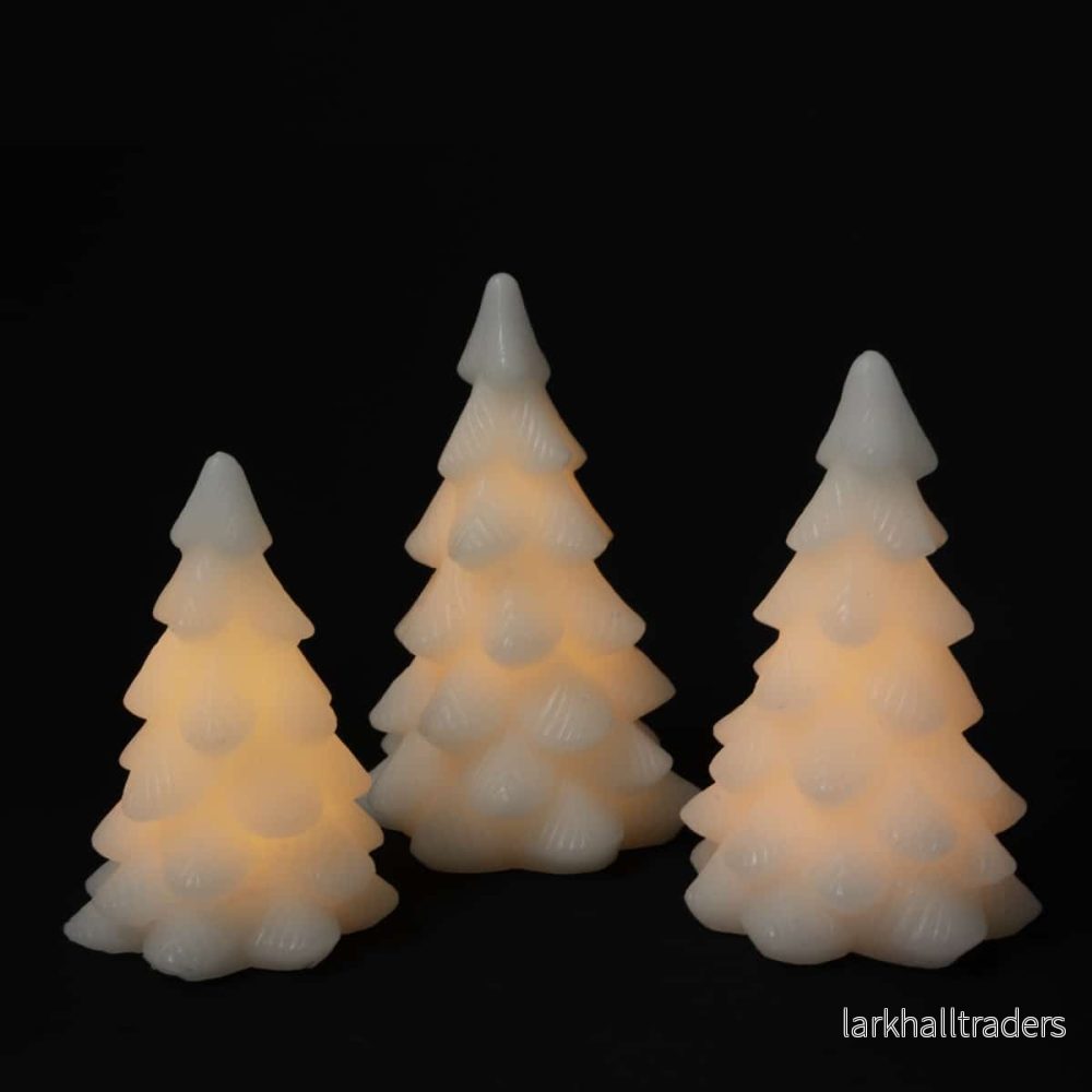 LED ljus – julgran m/timmar – 16,18 eller 20 cm – vit –