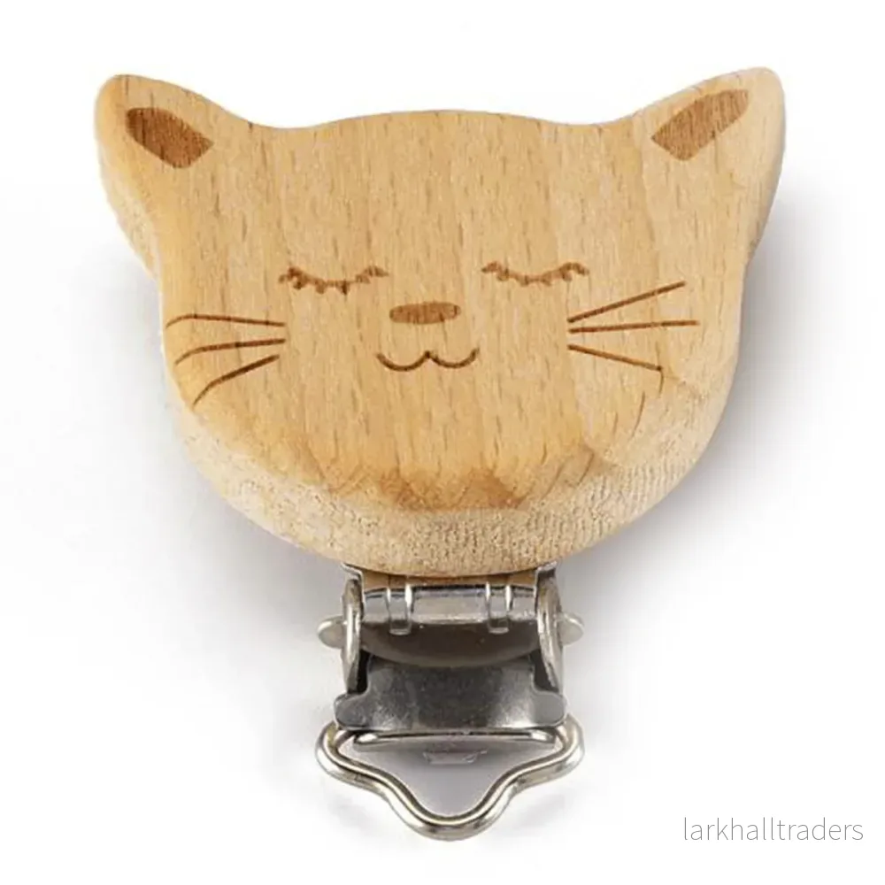 Clips av obehandlat trä, katt