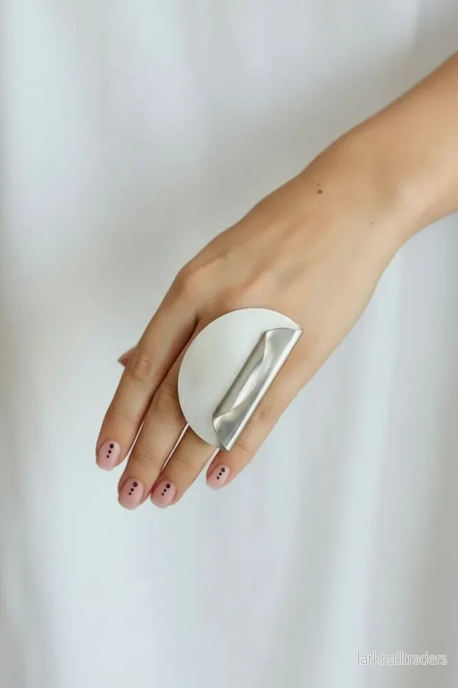 Marie ring - handgjord statement silver ring