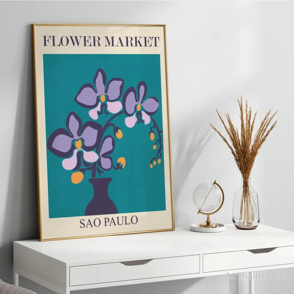 Blommarknad – São Paulo Poster Blommarknad – São Paulo Poster