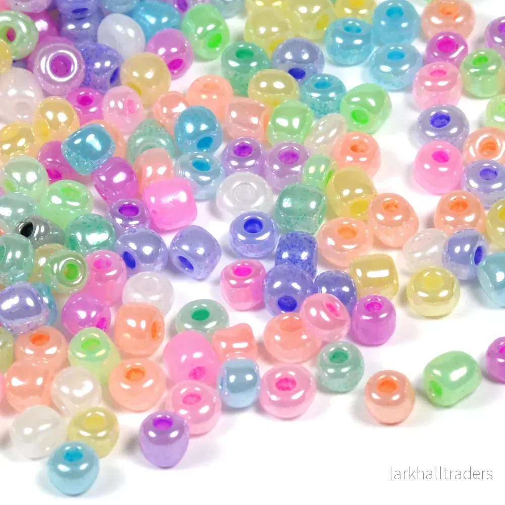 Seed Beads, 4mm, ceylon pastell-mix Seed Beads, 4mm, ceylon pastell-mix