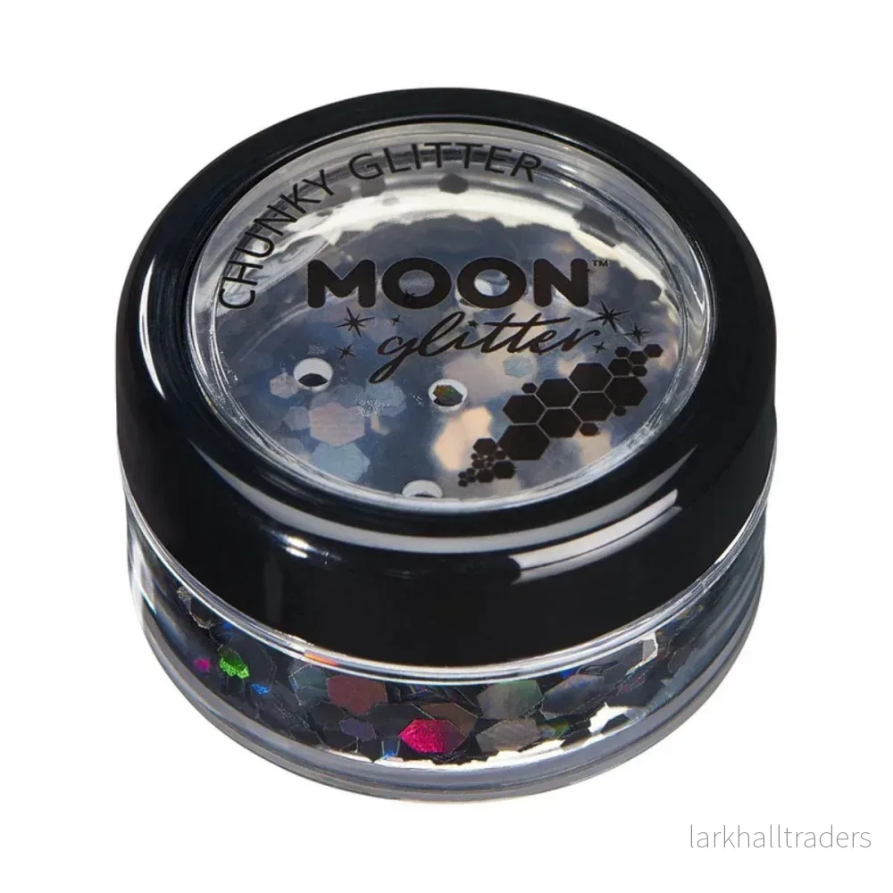 Moon Glitter Holographic Chunky Glitter, black 3 g Moon Glitter Holographic Chunky Glitter, black 3 g