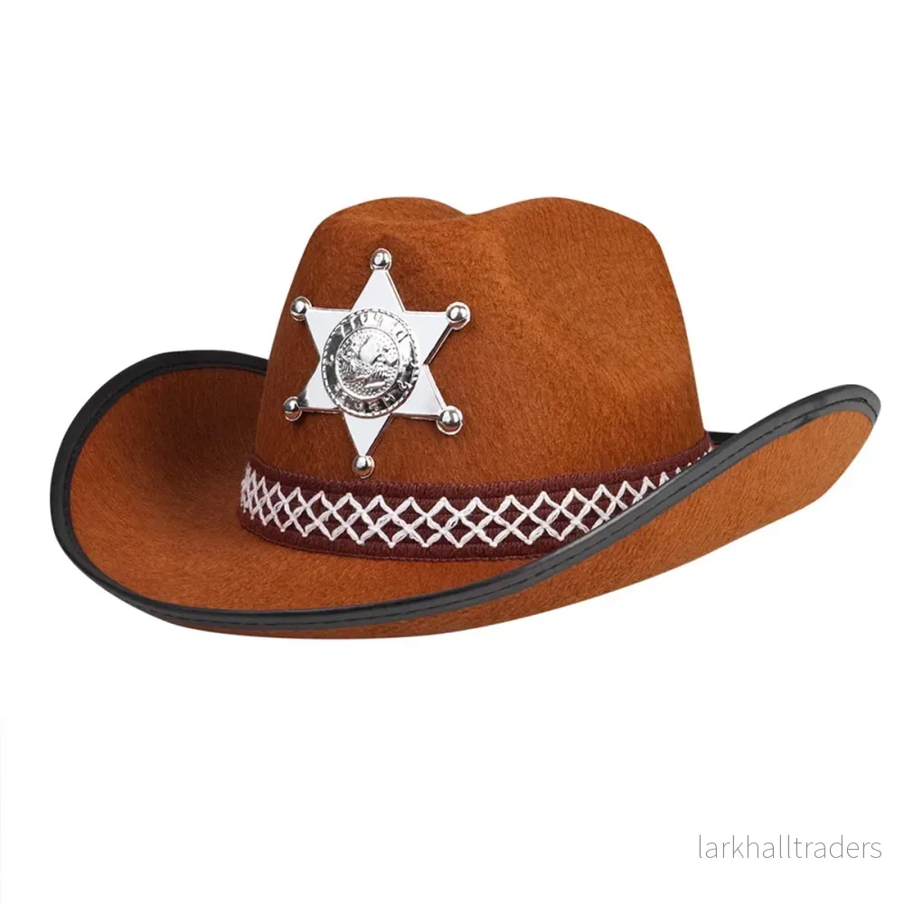 Sheriffhatt, barn brun - Bild 2