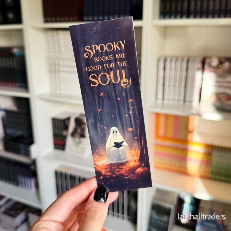 Pappersbokmärke – Spooky books are good for the soul