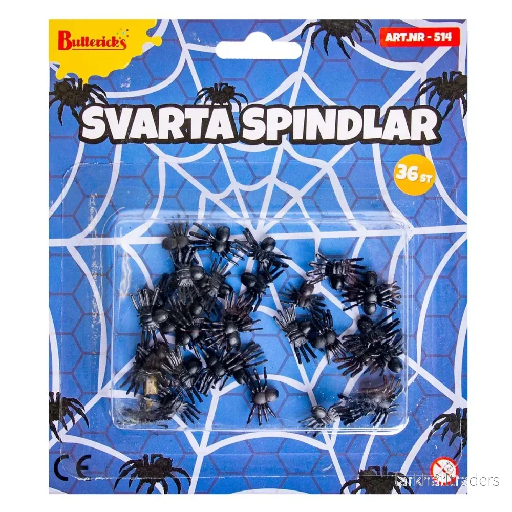 Spindlar, svarta 36 st Spindlar, svarta 36 st