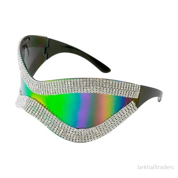 Glasögon, strass oversize - Bild 3
