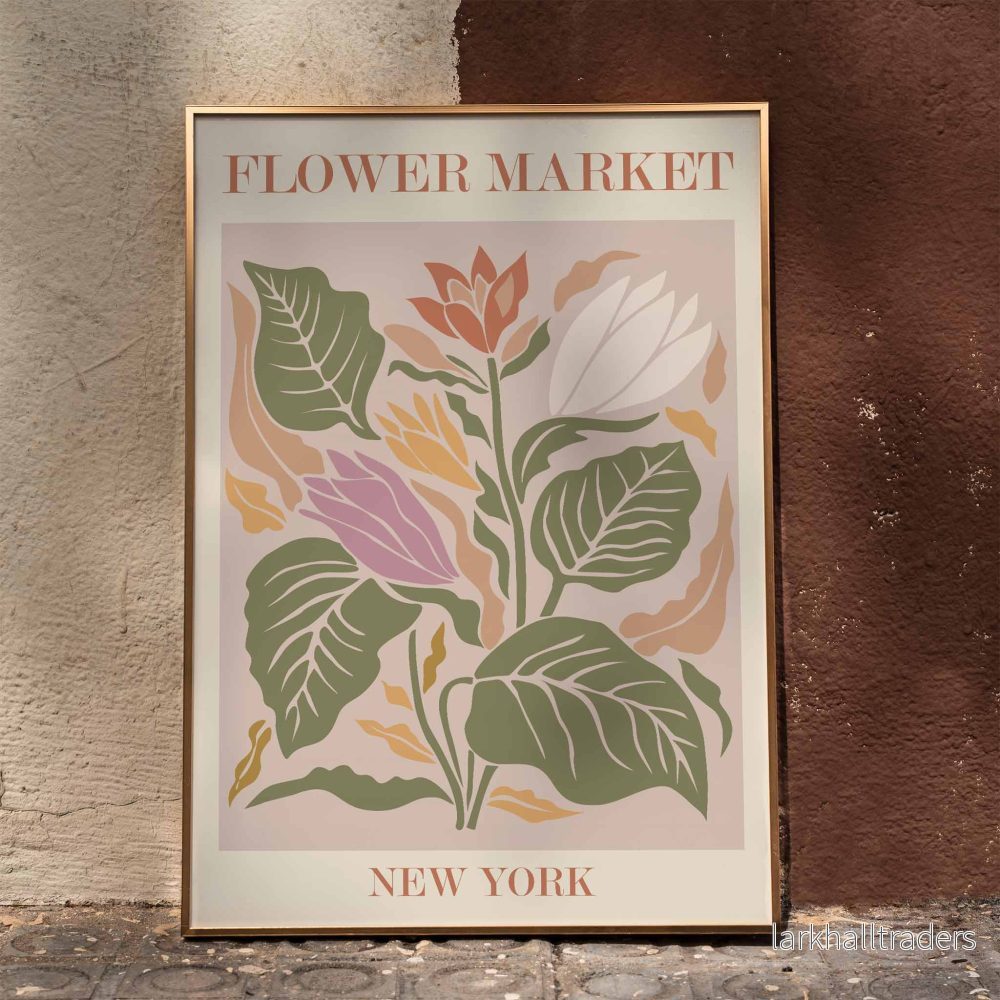 Blommarknad New York Poster Blommarknad New York Poster