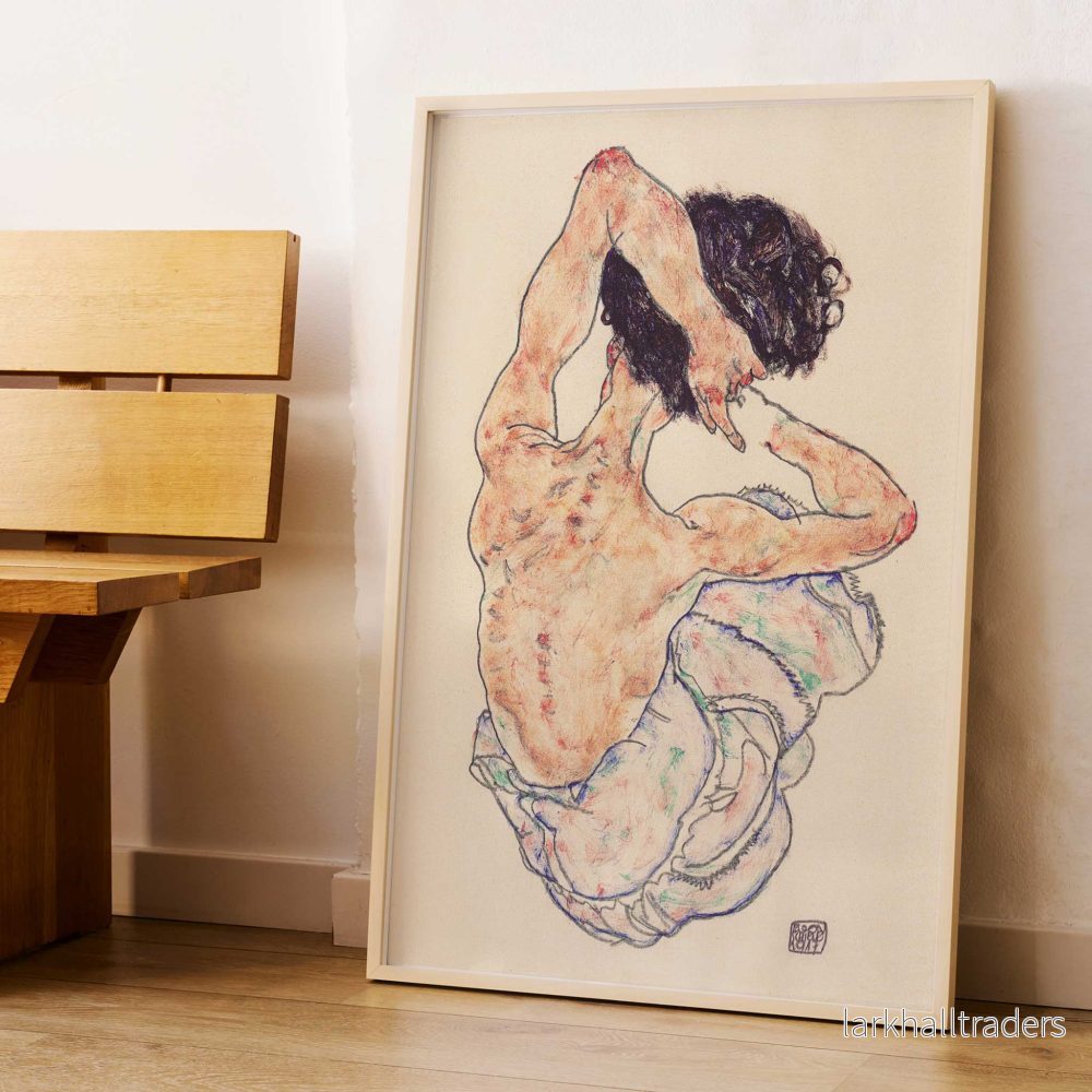 Sittande naken bakifrån Poster - Bild 3