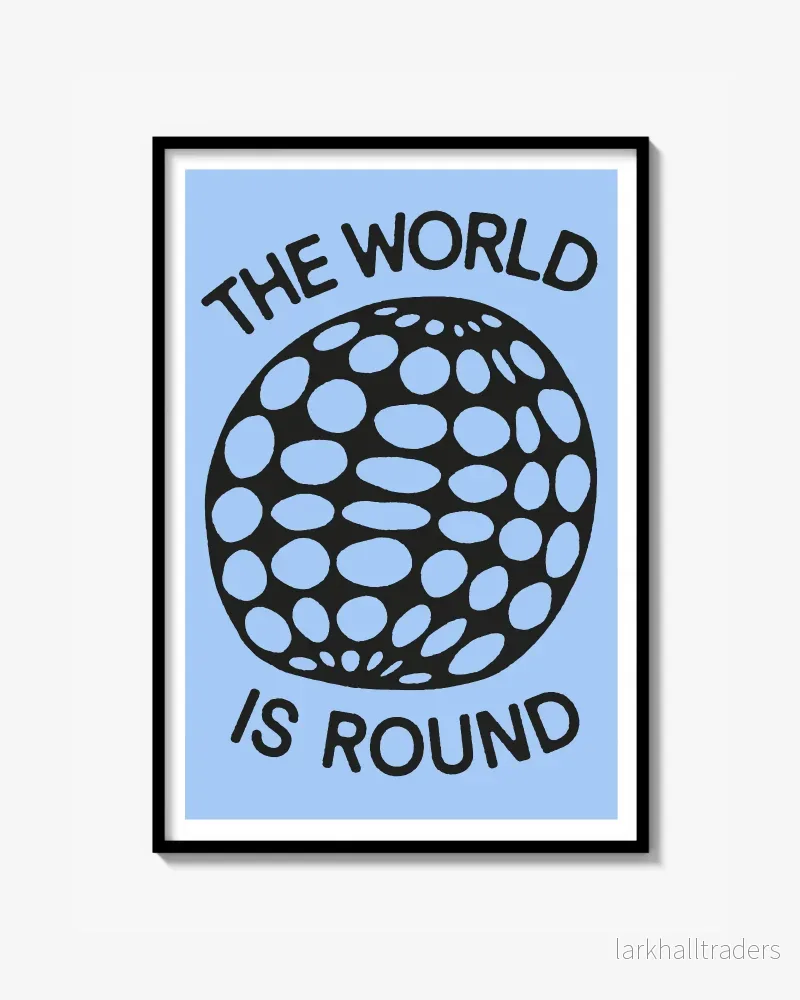 ”THE WORLD IS ROUND” Poster