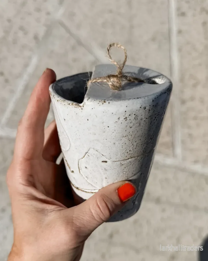 Ivy – Vit Stengods Takeawaykopp - Bild 2
