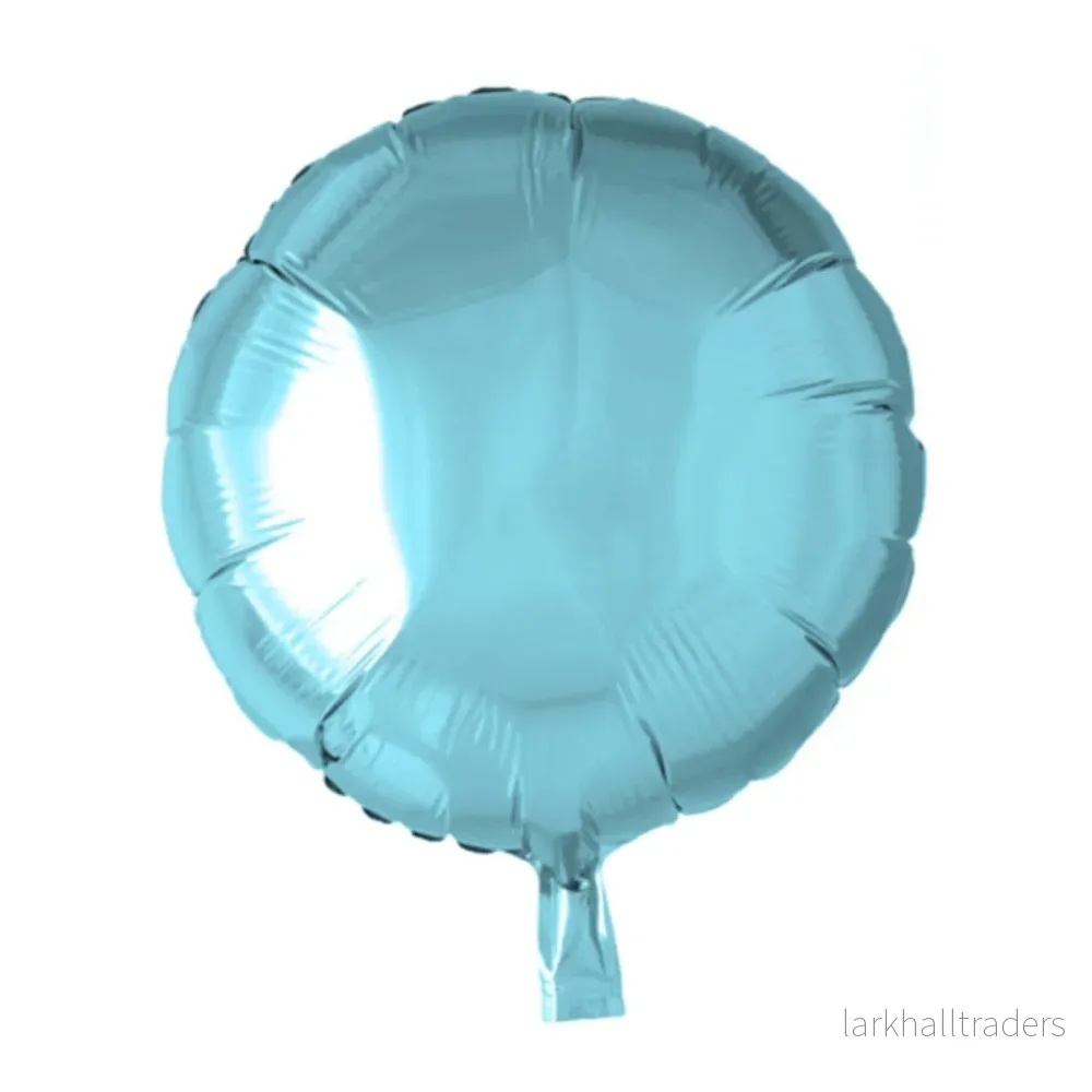 Folieballong, rund ljusblå 45 cm Folieballong, rund ljusblå 45 cm