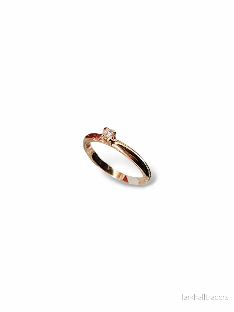 Sweeten 0,06ct Ring Roséguld
