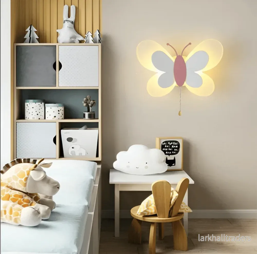 LumaFly – Färgglad LED-Vägglampa med Fjärilsdesign i Akryl - Bild 3