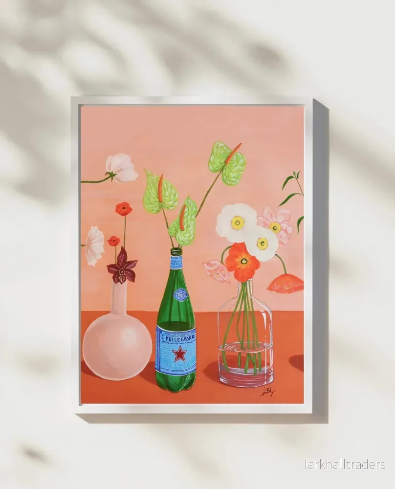 FLEURS ROSES (Centre) - Poster - Bild 2
