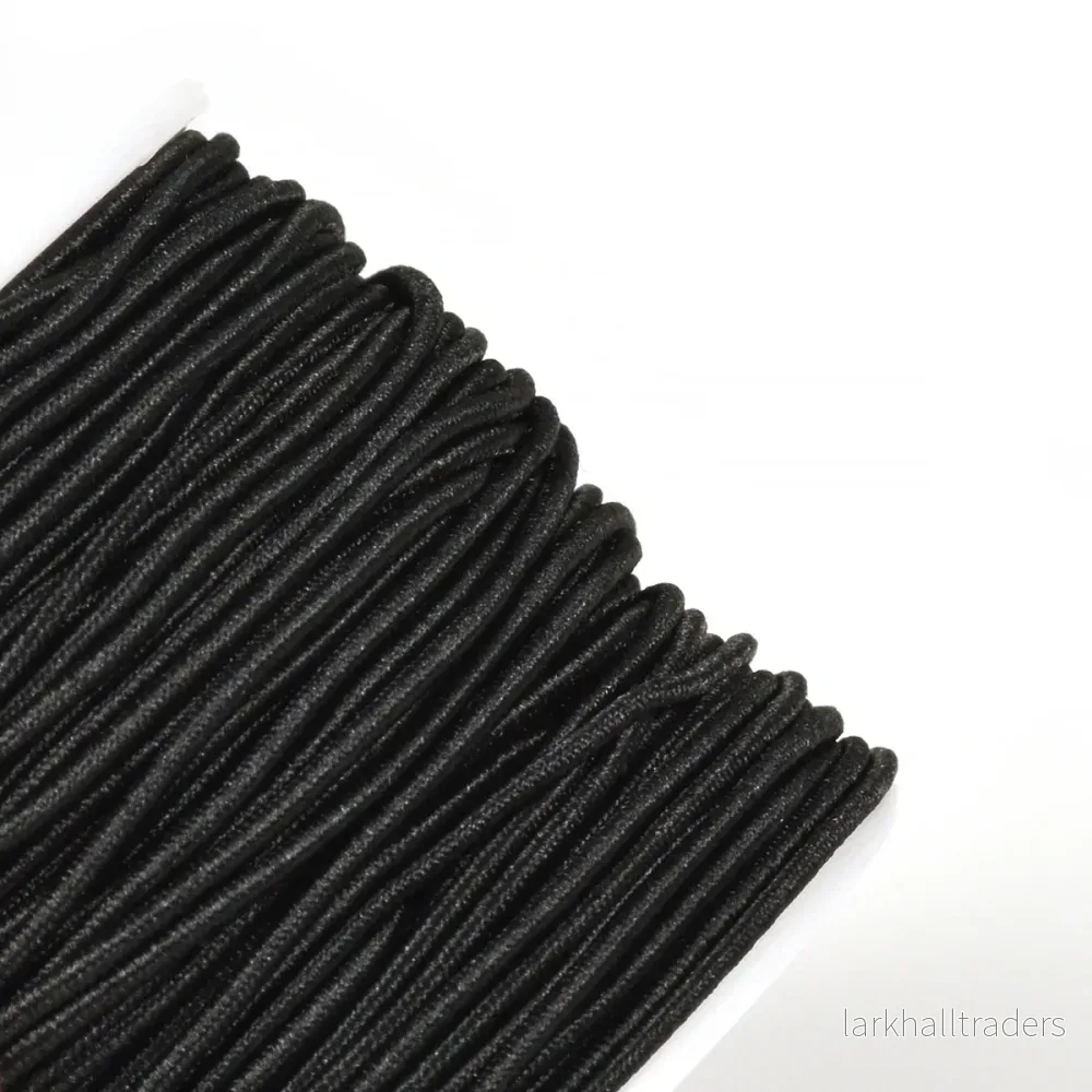 Rundresår, svart, 1mm – rulle med 18m - Bild 2