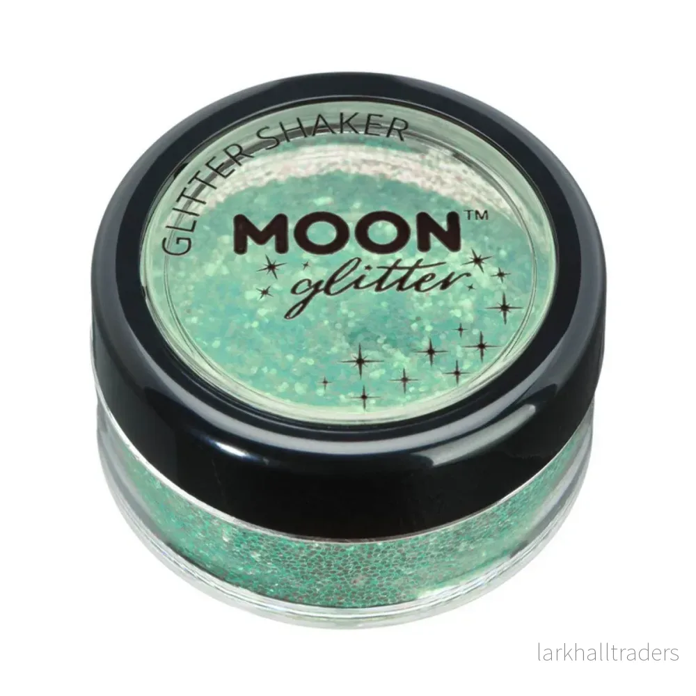 Moon Glitter Iridescent Glitter Shakers, green 5 g