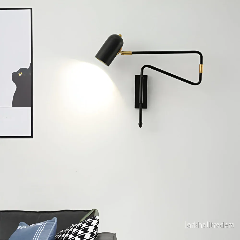 SwingLite – Modern Vägglampa med Justerbar Svängarm i Skandinavisk Design SwingLite – Modern Vägglampa med Justerbar Svängarm i Skandinavisk Design
