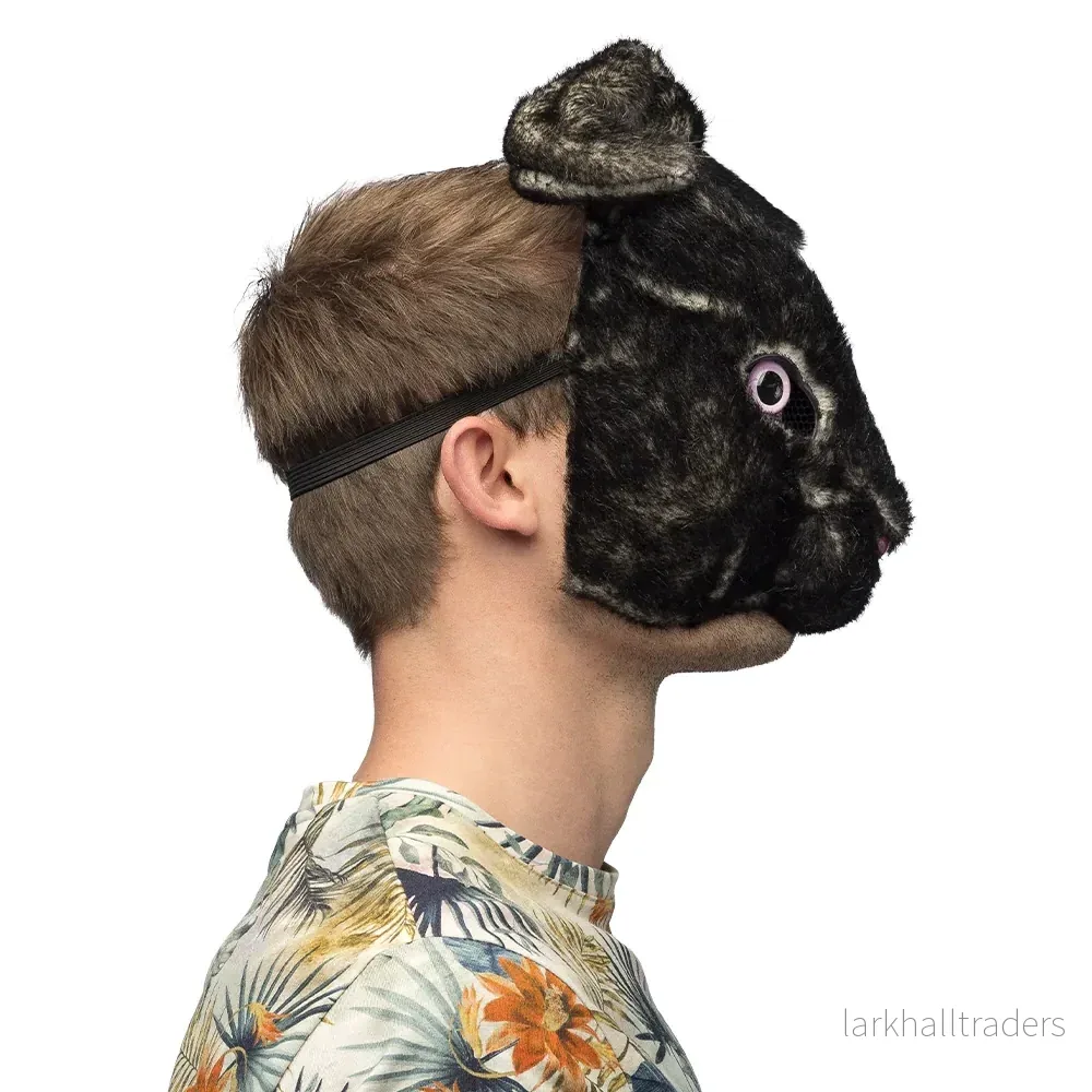 Djurmask, svart kanin - Bild 2