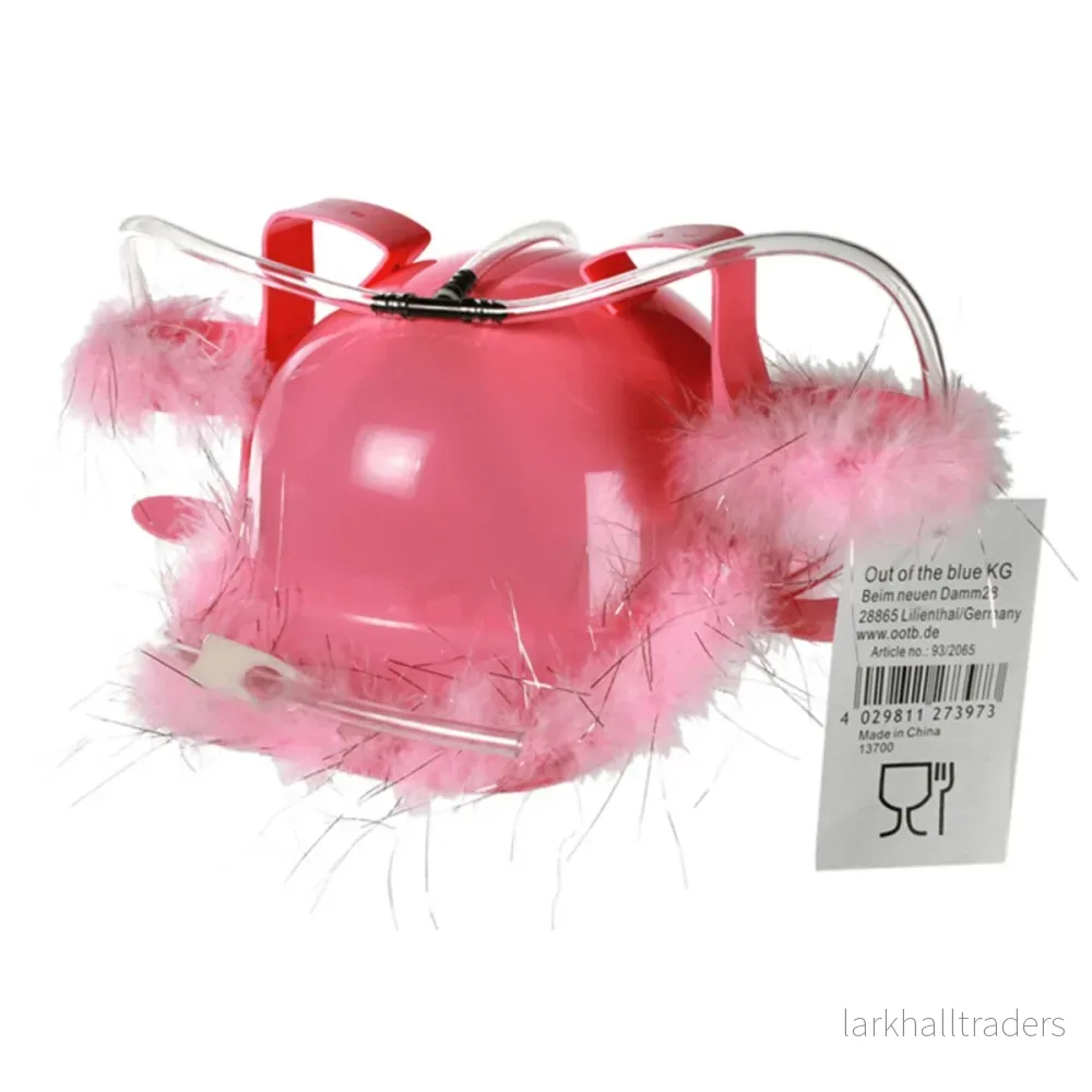 Ölhjälm, rosa fluff