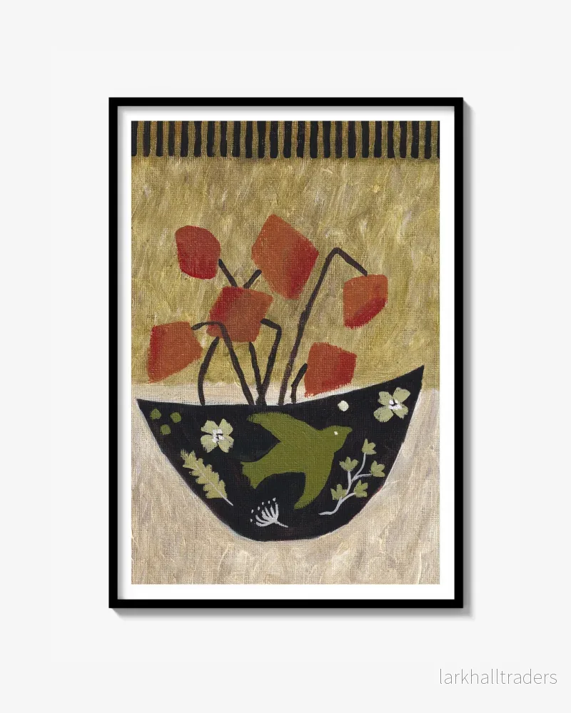 ”Six Red Flowers” – Poster