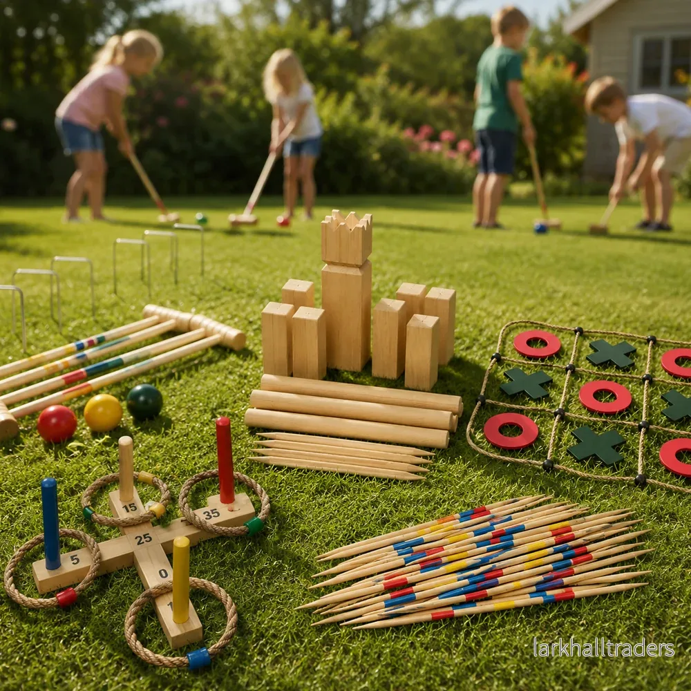 Sommarens stora trädgårdsspelspaket med 5 klassiska trädgårdsspel