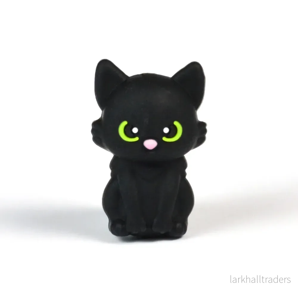 Motivpärla i silikon, 3D black cat Motivpärla i silikon, 3D black cat