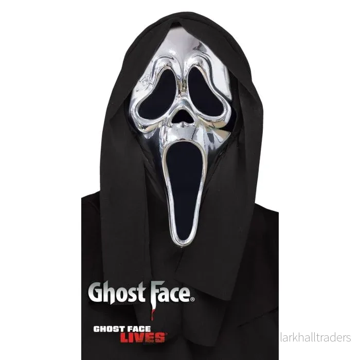 Scream mask, Ghostface silver Scream mask, Ghostface silver
