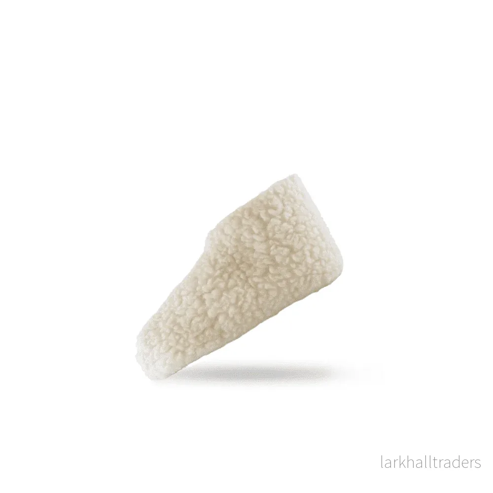 Fluffiga ulltofflor (100% ren ull) – Modell Vit - Bild 2
