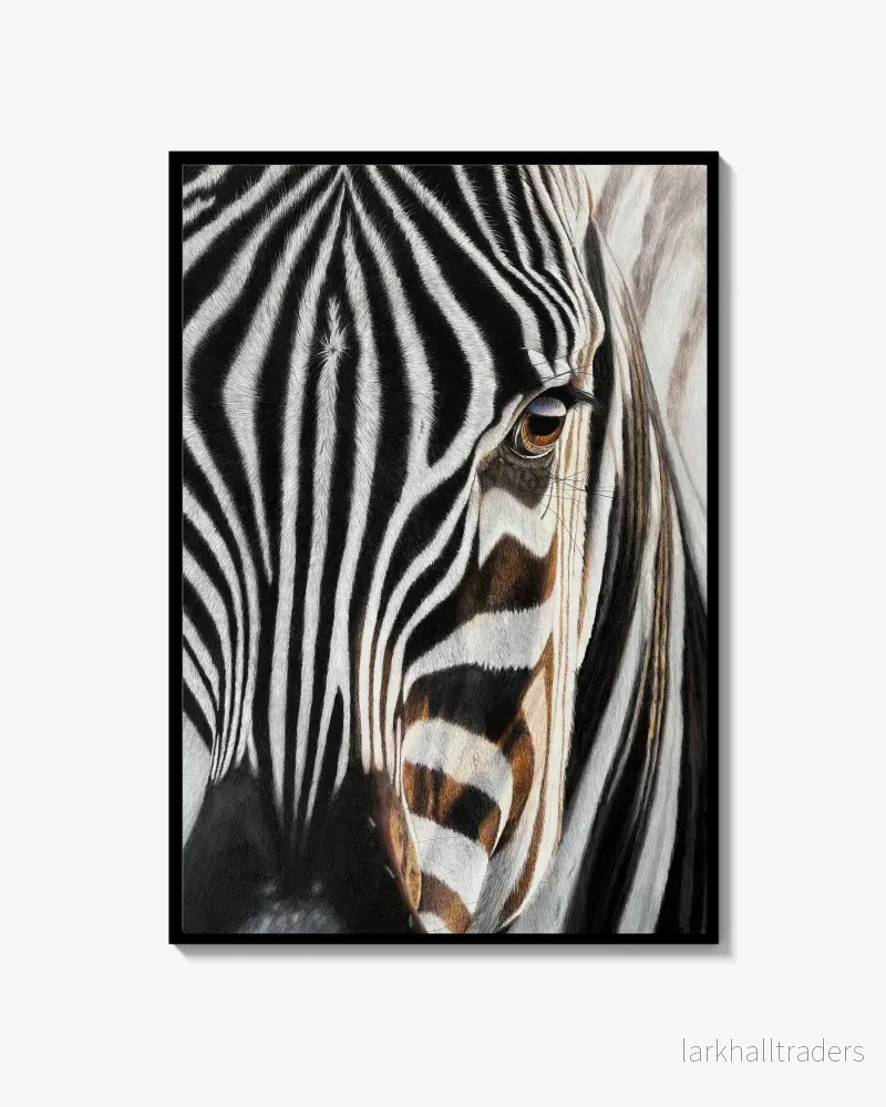 Zebra – Signerad och numrerad Fine Art Print (från originalmålning)