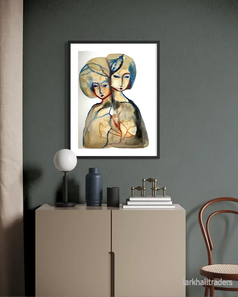 Original Akvarellmålning – Soul Bond - Bild 2