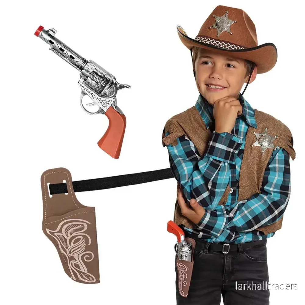 Cowboyset barn, pistol och hölster Cowboyset barn, pistol och hölster