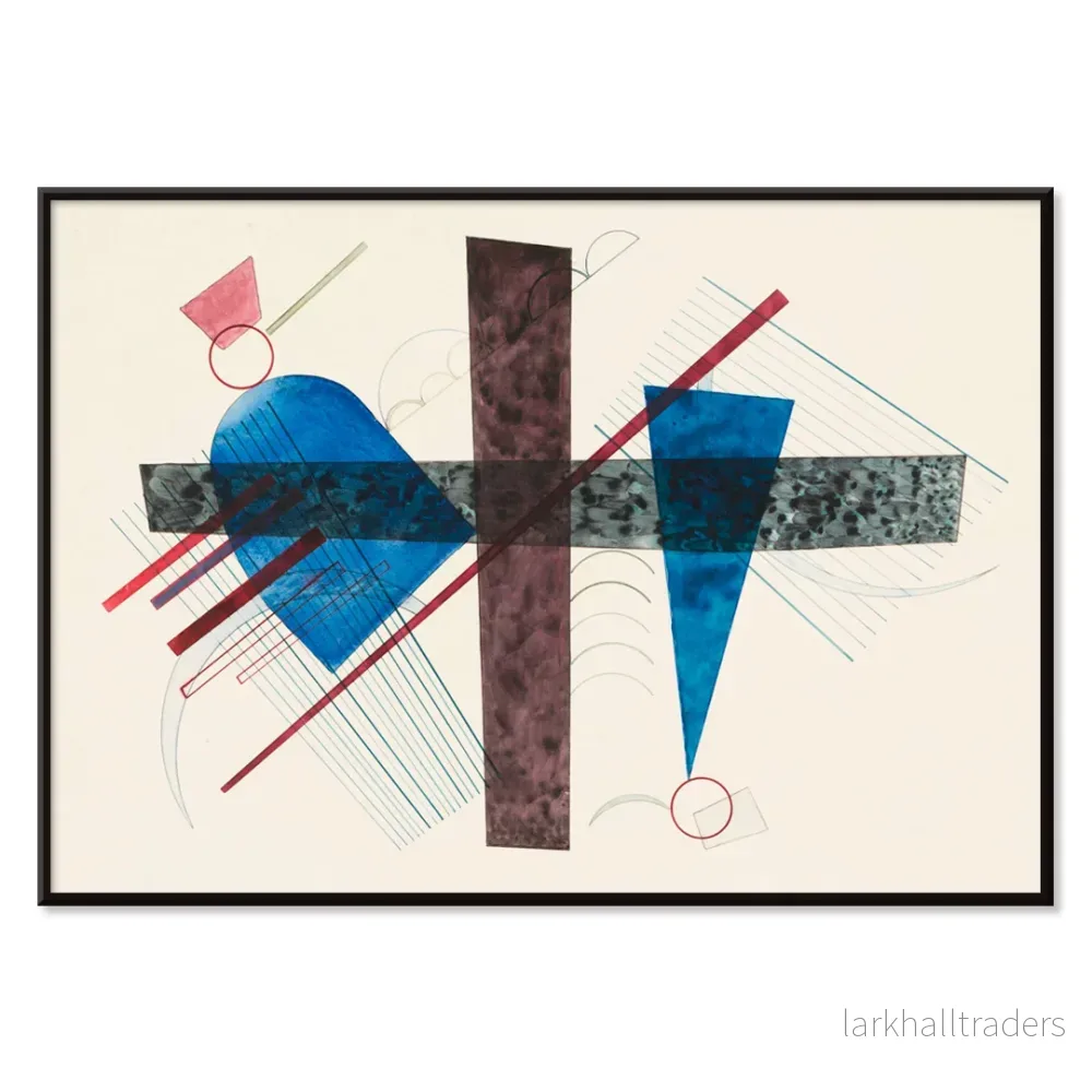 Blau in Rund und Spitz Poster - Bild 2