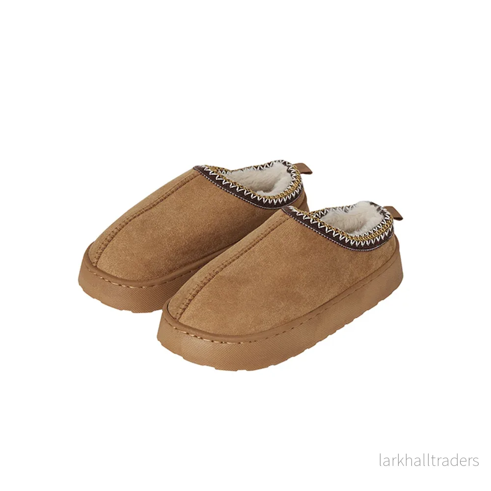 Tofflor – Mjuka, varma & lyxiga (brun & beige) - Bild 3