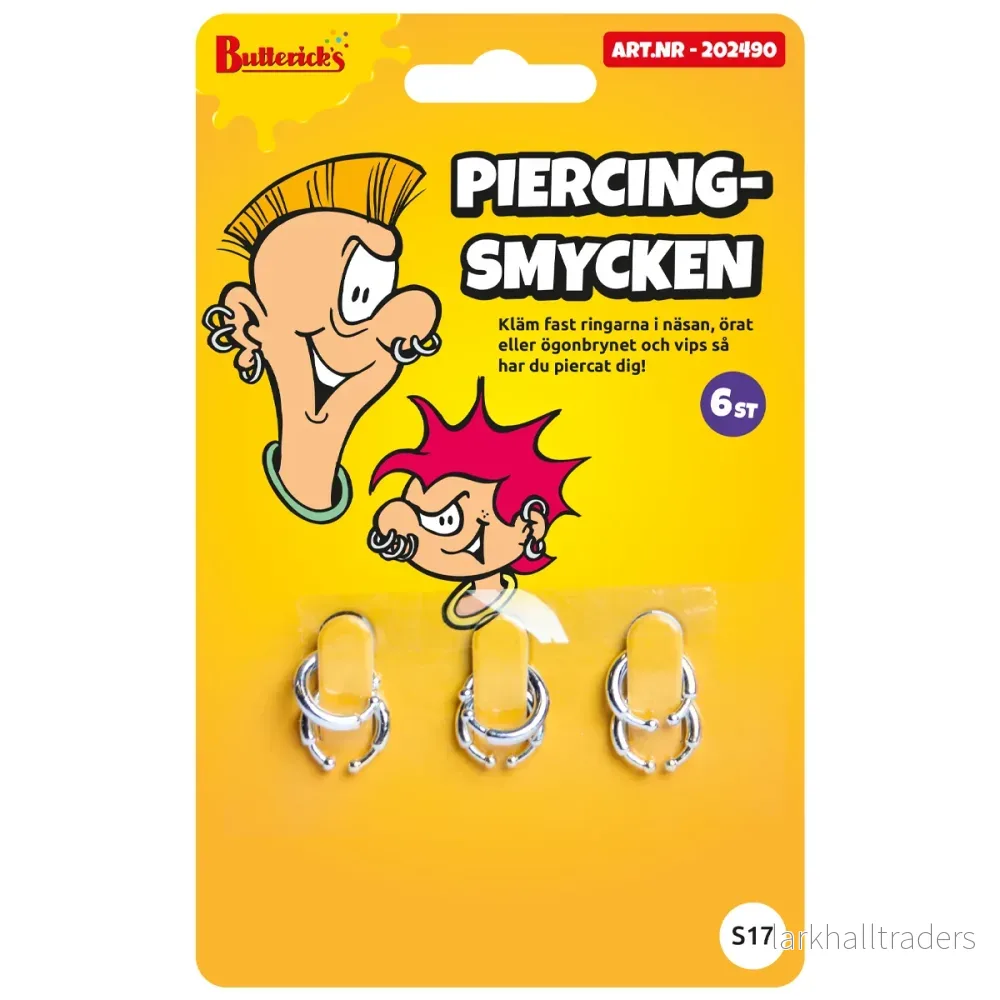 Piercingsmycke, 6 st Piercingsmycke, 6 st