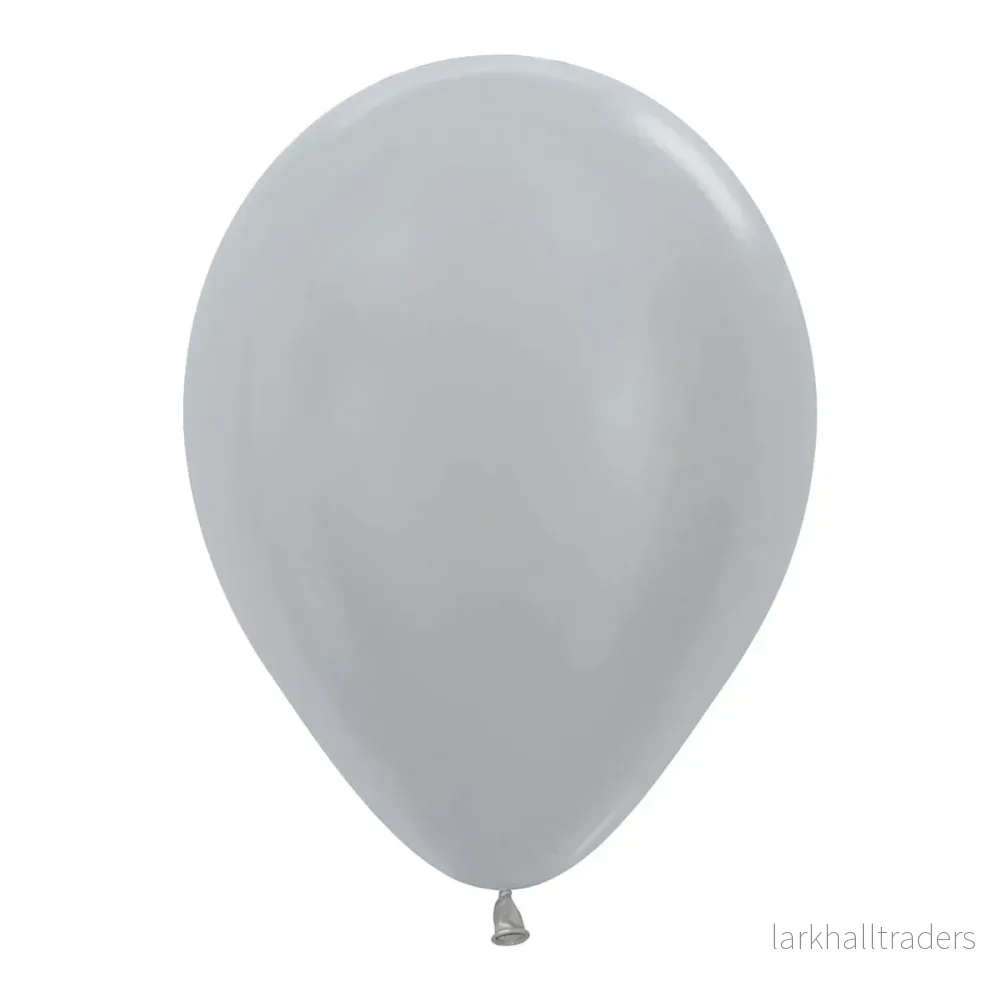 Ballonger, metallic silver 10 st - Bild 3