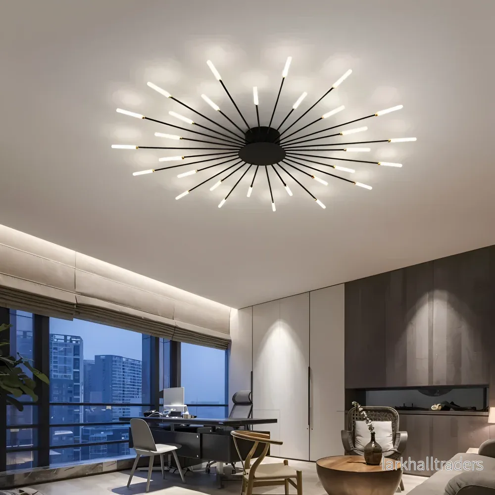 AureaSpiral – Lyxig LED Taklampa med Fyrverkeri-inspirerad Design AureaSpiral – Lyxig LED Taklampa med Fyrverkeri-inspirerad Design