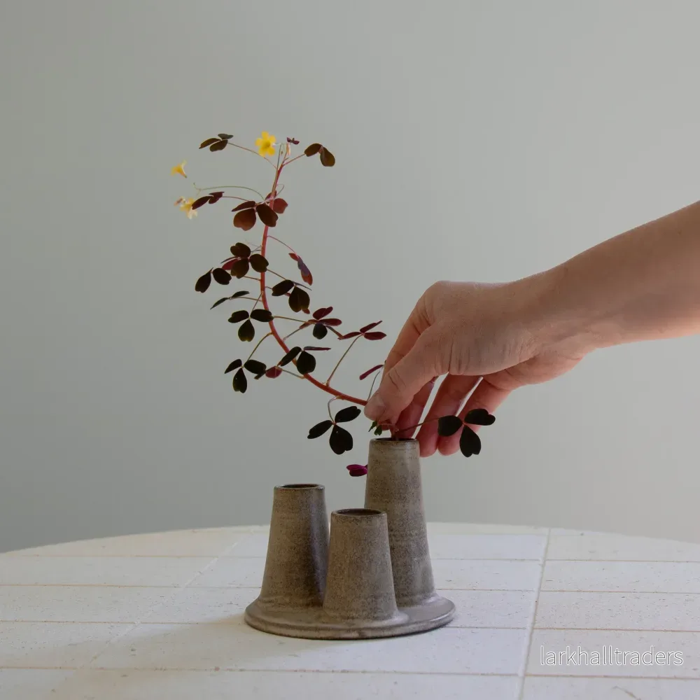 Blomsterarrangemang Vas - Krämigt brun
