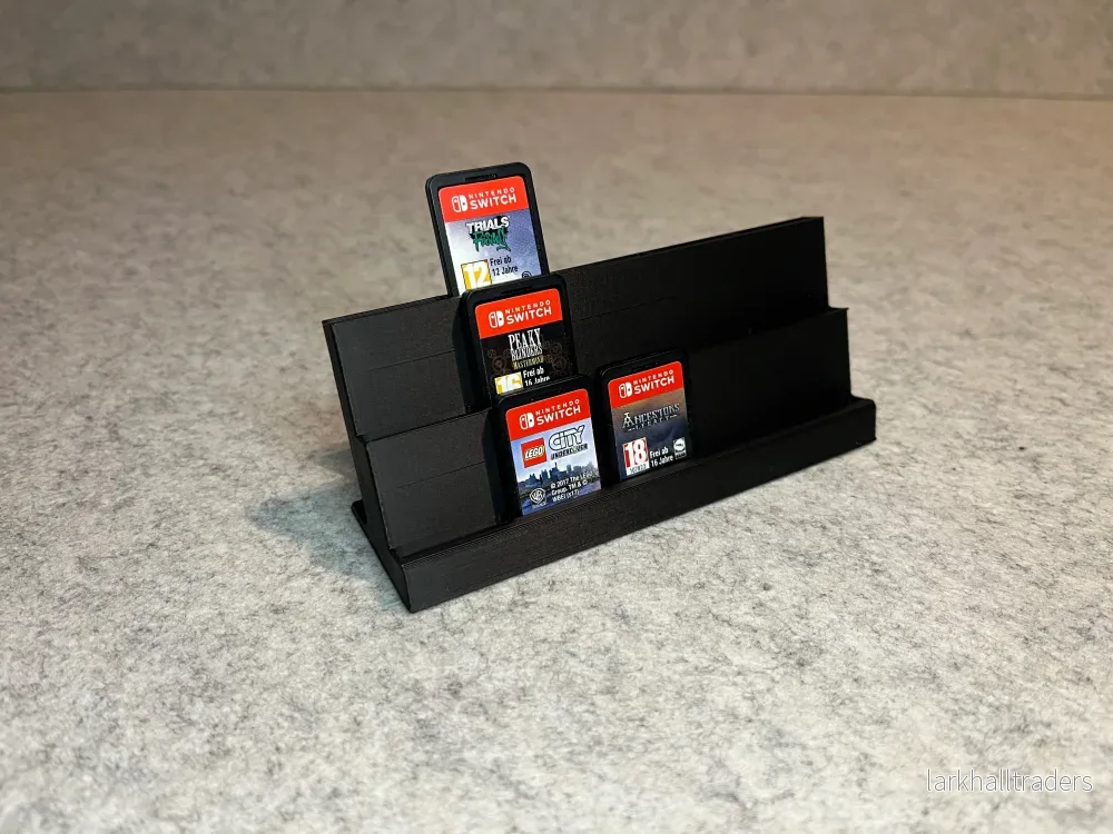 Spelställ för 15 Nintendo Switch spel – trappstegsdesign Spelställ för 15 Nintendo Switch spel – trappstegsdesign