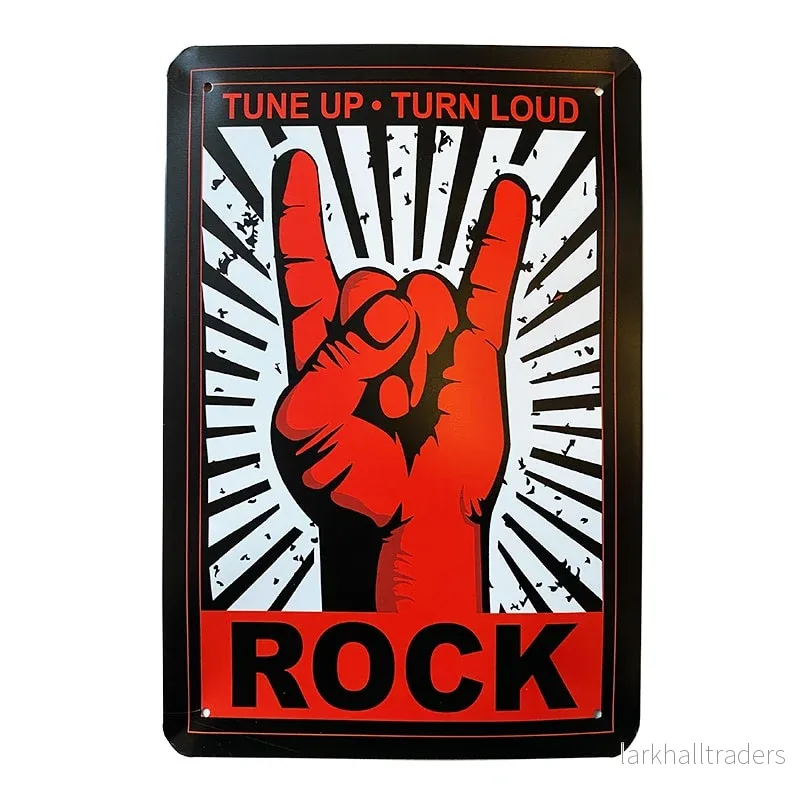 Metallskylt – Rock Metallskylt – Rock