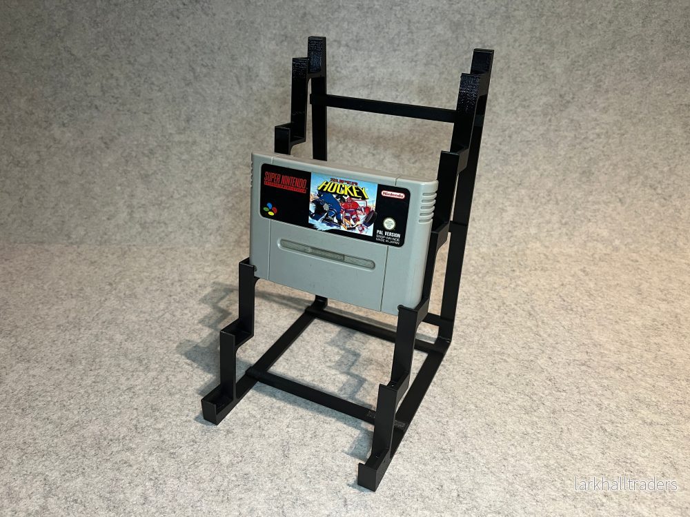 Spelställ för 6 Super Nintendo-kassetter (SNES)